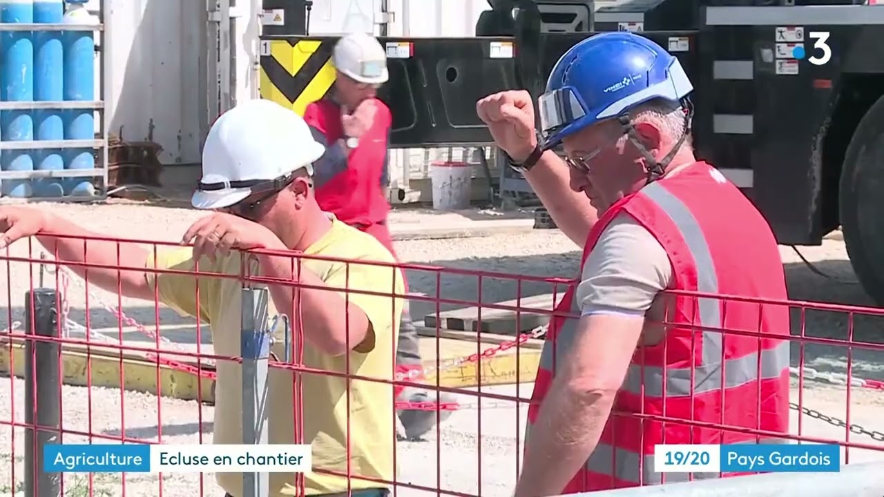 Aperçu de la vidéo de la réhabilitation de l’écluse de Nourriguier à Beaucaire